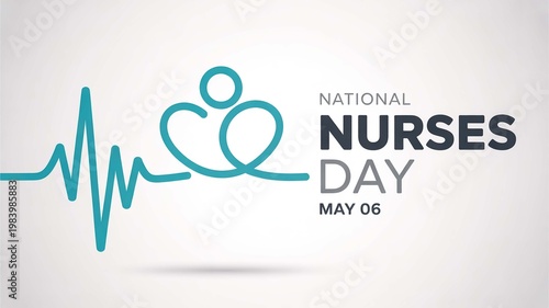 Heartfelt appreciation for dedicated healthcare professionals and the invaluable work of nurses, symbolized by a caring emblem on a special recognition day
