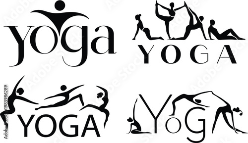 international Yoga Day kine art vector