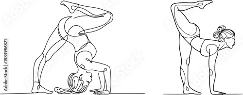 international Yoga Day kine art vector