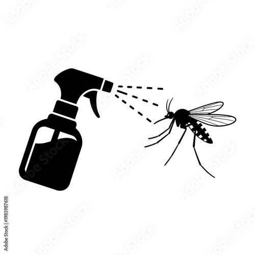 Mosquito Repellent Spray for Pest Control Icon