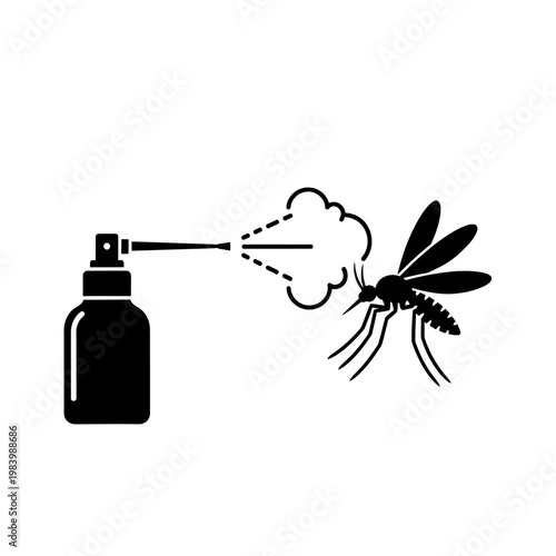 Mosquito Repellent Spray for Pest Control Icon