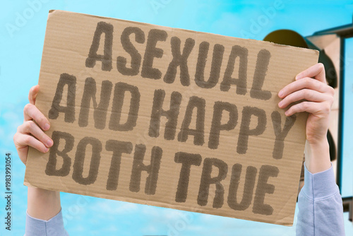 Φωτογραφία "Asexual And Happy Both True" Asexual individuals report equivalent life satisfaction scores to sexually active peers across most research metrics