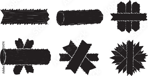 Chainsaw Cut Wood Textures