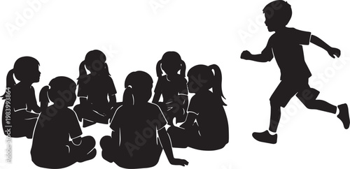 Kids Playing Duck Duck Goose