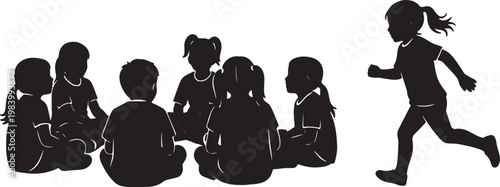 Kids Playing Duck Duck Goose