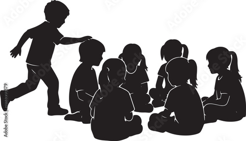 Kids Playing Duck Duck Goose