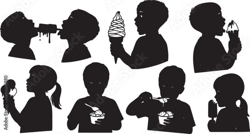 Kids Eating Ice Cream Cones