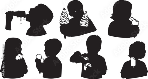 Kids Eating Ice Cream Cones