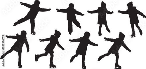 Kids Ice Skating Winter Activity