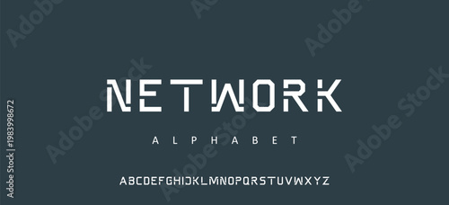 modern alphabet lowercase font. minimalist typography vector illustration design. modern alphabet font. Typography urban style fonts for sport, technology, digital, movie logo design