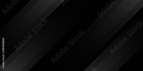 Black simple abstract background. Elegant dark diagonal shape elements. Modern luxury grey gradient graphic abstract