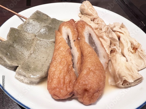 おでん盛り合わせ ちくわぶ・がんも・湯葉入りの和風煮込み料理