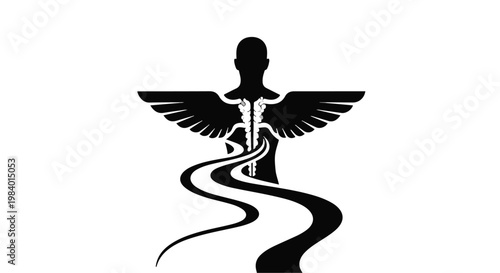 Symbol of healing and journey, representing medical progress and life path