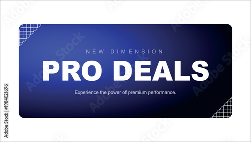 Pro deals and premium business solutions promotional banner template