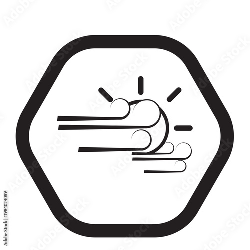 Wind blows during sunny weather conditions strongly outside