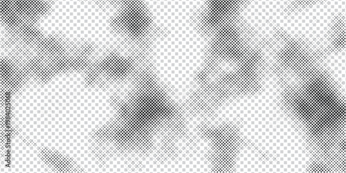 Vector basic halftone dots effect in black and white color with clean scalable dots, uniform spacing and high resolution detail, eps10