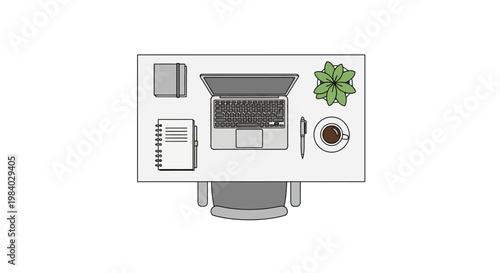 Coffee maker on a desk top.