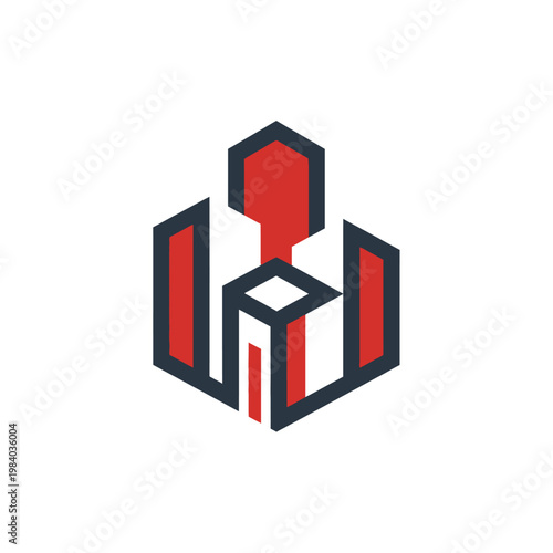 Wallpaper Mural Geometric shapes logo design element. Torontodigital.ca