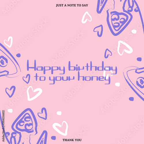 contemporary anniversary card split layout blush terracotta tones