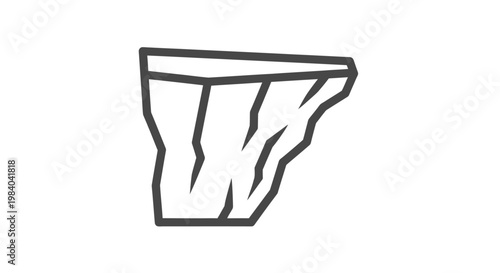 Cliff Rock Formation Geological Structure.