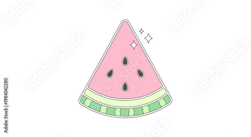 Fresh Watermelon Fruit Slice Summer.