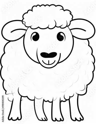 Cozy Farm Animal  Bold& Easy Coloring Pages For Kids