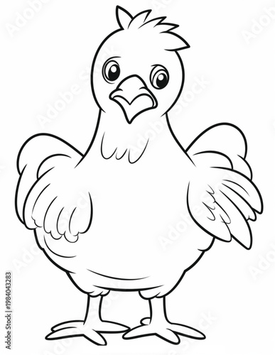 Cozy Farm Animal  Bold& Easy Coloring Pages For Kids