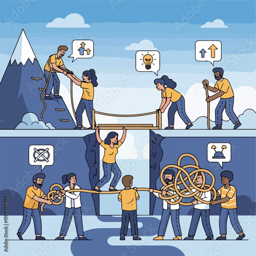 People working together as a team 1.