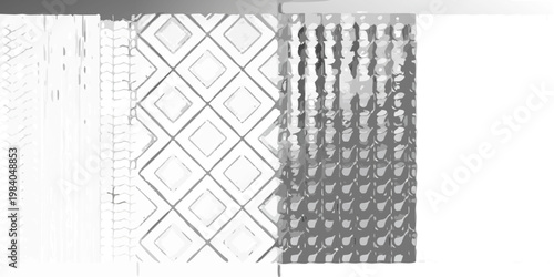 Close up of various tire tread patterns against a dark background