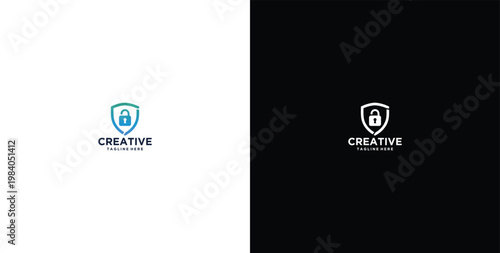 website design logo, cybersecurity services and technology
