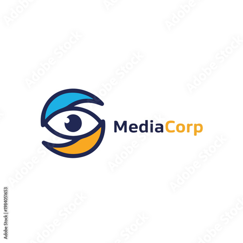 MediaCorp company logo eye symbol.