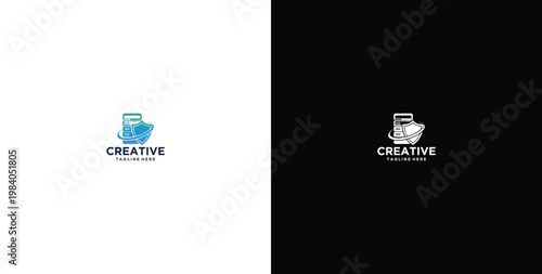 website design logo, cybersecurity services and technology