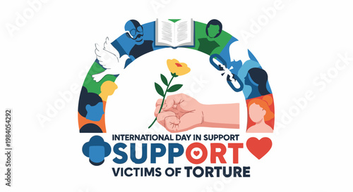 Foto Hand holding yellow flower in solidarity gesture with international day in suppo