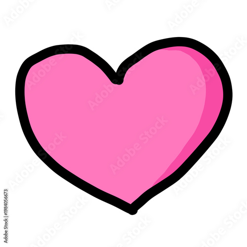 pink heart vector