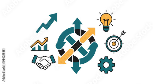 Business Strategy Planning Process Flow.