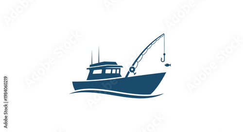 Fishing Boat Water Vehicle Transport.