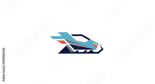 Futuristic sports car side view.