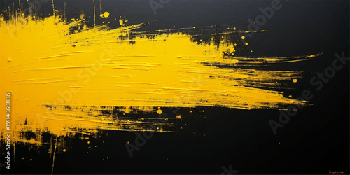 Abstract grunge background with black ink splatters and dirty paint textures reflecting on a watery nature pattern