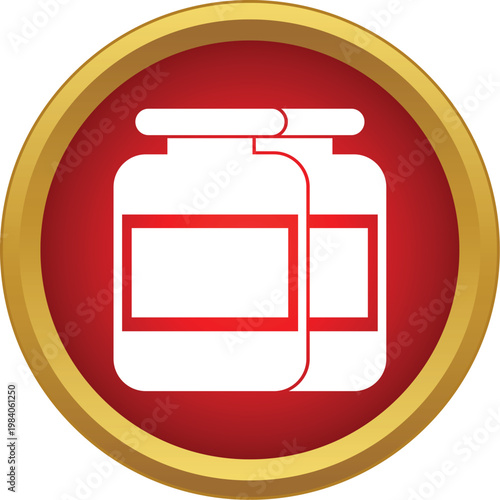 Two generic supplement jars representing sports nutrition and healthy lifestyle products