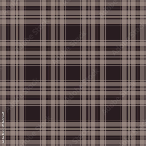 seamless brown and black plaid pattern texture