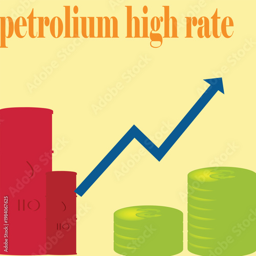 "high rate" depicted by the rising blue arrow in the graphic translates directly to higher costs at the pump