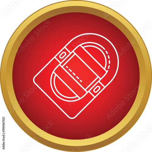 Inflatable raft design representing water recreation and rescue