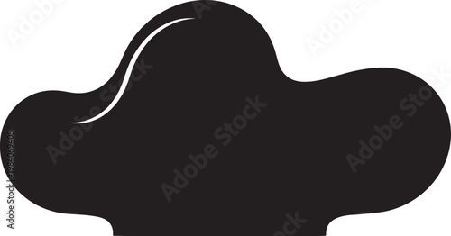 Abstract cloud shape on transparent background vector illustration graphic.