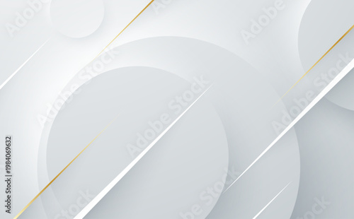 Modern abstract light silver background elegant circle shape design