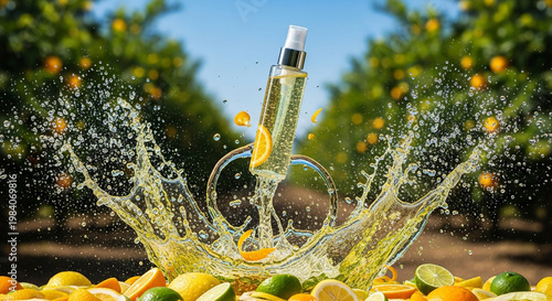 Holistic skin health approach in wellness center to balance sebum production and improve complexion with natural fruit minerals and concentrated bioactive ingredients