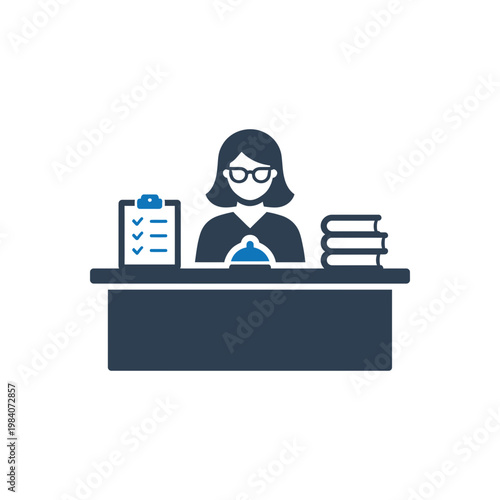 Librarian Service Management Icon