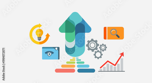 Business Growth and Finance Icons.