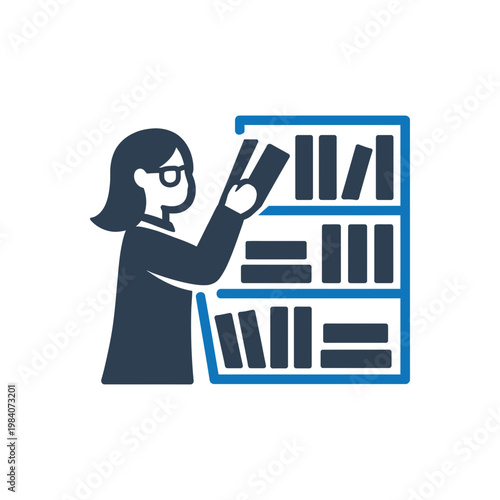 Organizing Shelves and Archiving Icon