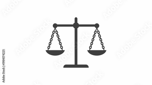 Scales of justice balance equality.