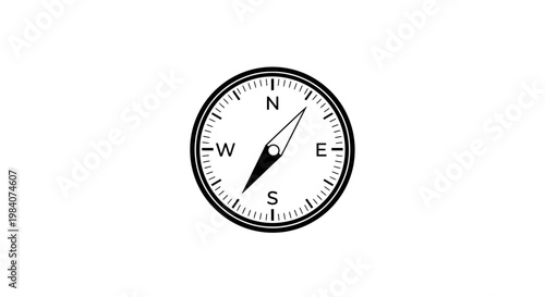 Compass Navigation Tool Direction Indicator.